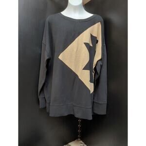 Lauren Ralph Lauren XXL 2X Ladies Summer Sweater Black Tan Retail $99.50 New